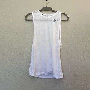 White Gymshark Tank - Size S